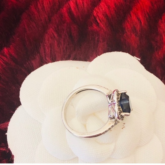 NEW⚜️ESTATE 18K gp heart  Crystal Ring - Picture 3 of 13